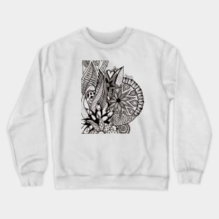 flower abstract designs Crewneck Sweatshirt